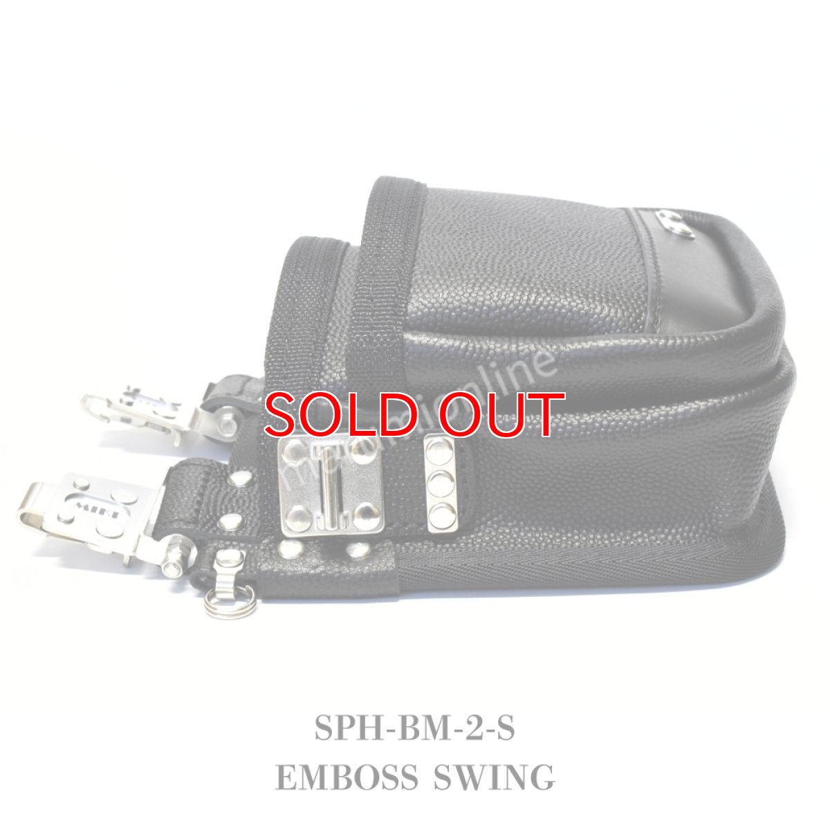 画像11: 【受注生産品 約10日営業日での発送】MIKI 三貴 ミキ 2段 腰袋 工具差し ツールホルダー プロ用 牛革 本革 【エンボス加工革・スウィングタイプ】SPH-BM-2-S (11)