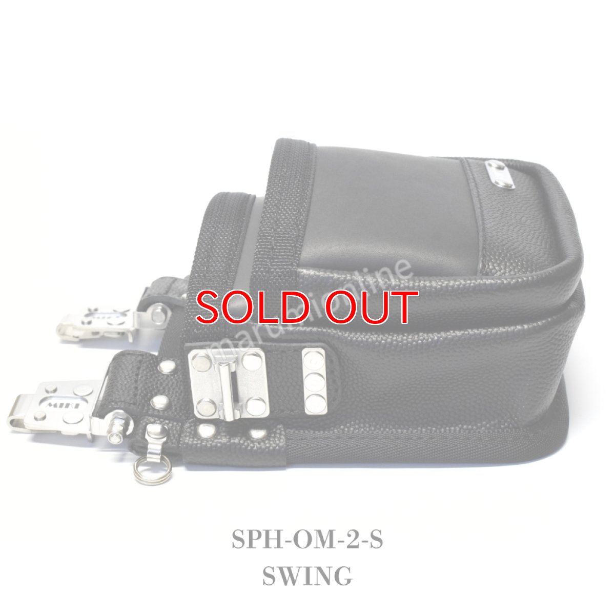 画像11: 【受注生産品(5〜7日営業日後発送)】MIKI 三貴 ミキ 2段 腰袋 工具差し ツールホルダー プロ用 牛革 本革 【牛表皮革・スウィングタイプ】SPH-OM-2-S (11)