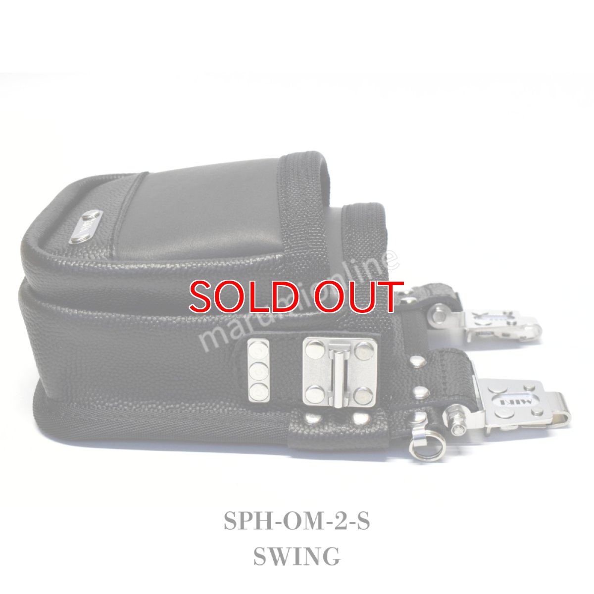 画像10: 【受注生産品(5〜7日営業日後発送)】MIKI 三貴 ミキ 2段 腰袋 工具差し ツールホルダー プロ用 牛革 本革 【牛表皮革・スウィングタイプ】SPH-OM-2-S (10)