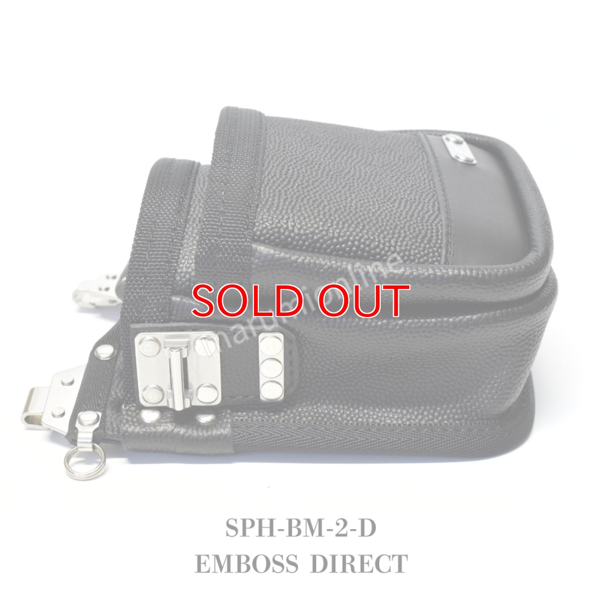 画像11: 【受注生産品(5〜7日営業日後発送)】MIKI 三貴 ミキ 2段 腰袋 工具差し ツールホルダー プロ用 牛革 本革 【エンボス加工革・ダイレクトタイプ】SPH-BM-2-D (11)