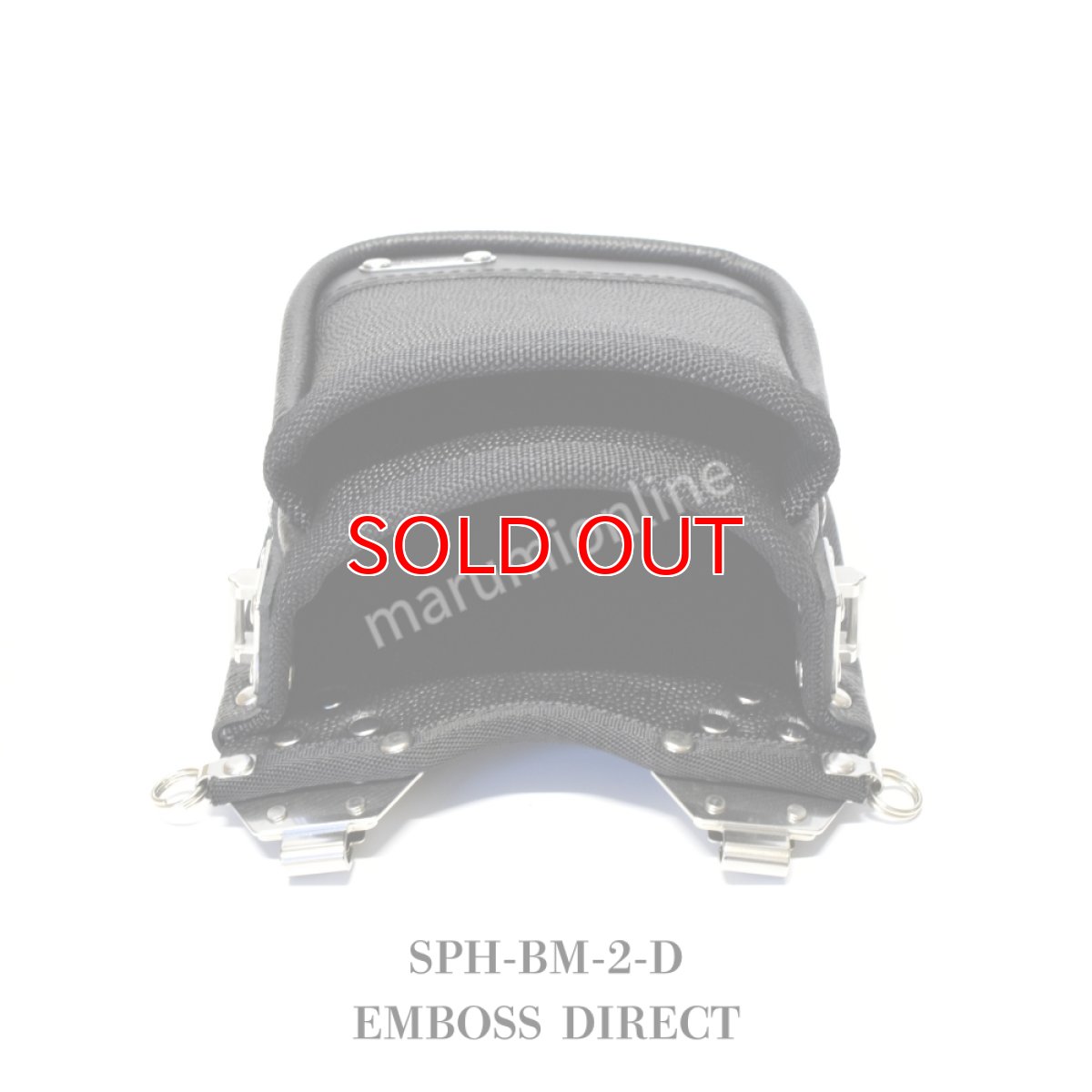 画像9: 【受注生産品(5〜7日営業日後発送)】MIKI 三貴 ミキ 2段 腰袋 工具差し ツールホルダー プロ用 牛革 本革 【エンボス加工革・ダイレクトタイプ】SPH-BM-2-D (9)