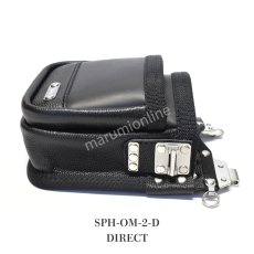画像10: 【受注生産品】MIKI 三貴 ミキ 2段 腰袋 工具差し ツールホルダー プロ用 牛革 本革 【牛表皮革・ダイレクトタイプ】SPH-OM-2-D (10)