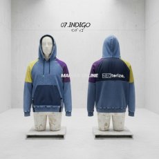 画像6: ネオテライズ NEOterize おしゃれ かっこいい 作業着 作業服 秋冬 ニットデニム ストレッチ 長袖 プルオーバー パーカー フーディ 8332 (6)