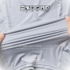 画像6: G.G 桑和 おしゃれ かっこいい 作業着 作業服 コンプレッションインナー メッシュ ストレッチ 加圧シャツ 半袖 0685-41 (6)