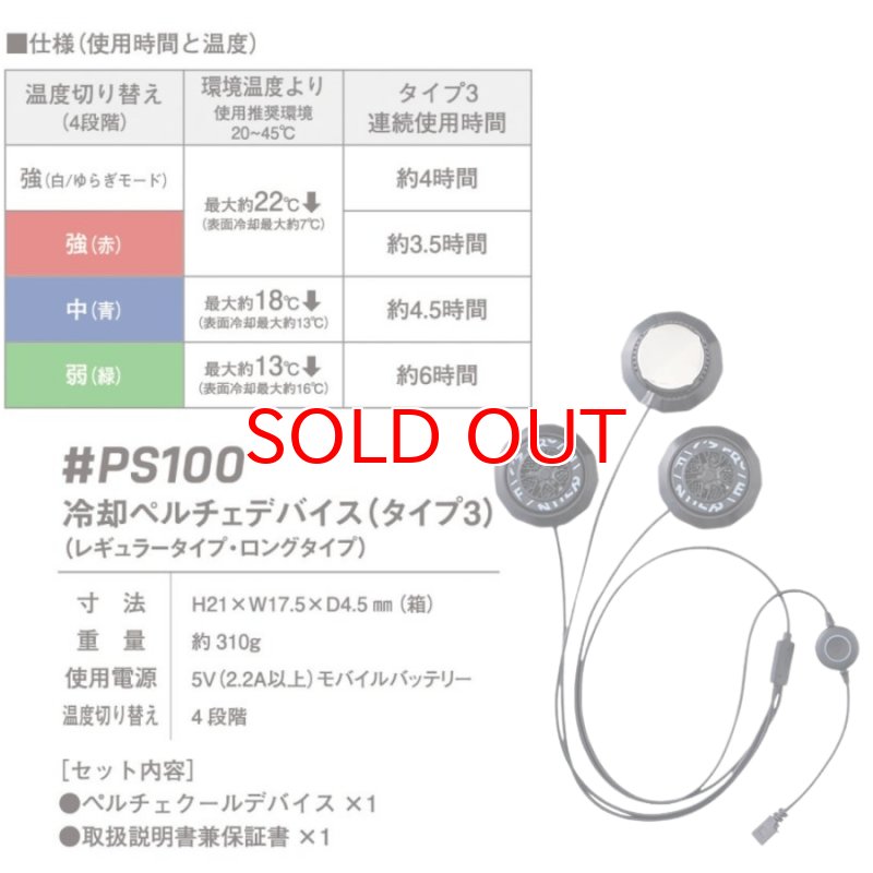 ペルチェ フルセット アイズフロンティア 熱中症対策 バッテリー