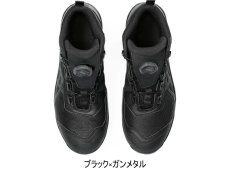 画像3: アシックス asics 作業靴 安全靴 ゴアテックス GORE TEX CP604 G-TX ミッドカット ボア (001)ブラック×ガンメタル (3)