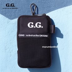 画像1: ポーチ 腰 カラビナ ベルト スマホポーチ マルチケース 携帯ポーチ 収納ポーチ ポシェット 持ち運び ガーデニング DIY 用品 G.G 桑和 13106 (1)