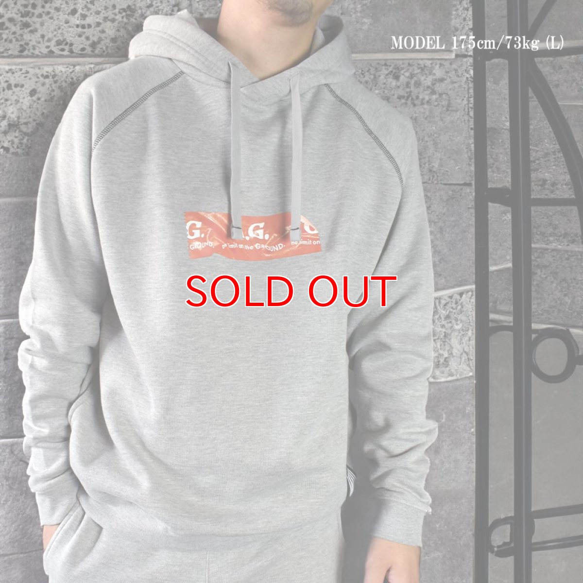 画像3: G.G 桑和 おしゃれ かっこいい 【上下セット】 裏起毛ヘビーウェイト パーカー ＋ スウェットパンツ 数量限定モデル (ブラック・杢グレー) 【1524-04・1524-07】 (3)