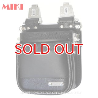 受注生産品 約10日営業日での発送】MIKI 三貴 ミキ 2段 腰袋 工具差し