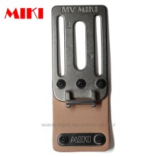 画像1: 【受注生産品(5〜7日営業日後発送)】 MIKI 三貴 ミキ 工具差し ツールホルダー プロ用 ナチュラル 茶 特注品 別注 SPHホルダー用ベルトキャッチャー ベルトループ SPH-MV-N (1)