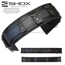 画像1: SHOX 腰道具 サポートベルト サポーター 胴当 腰当 メッシュ付き クッション 藤原産業 (腰袋や工具差しの装着に) SHX-19 (1)