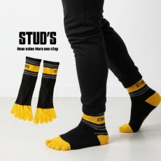 画像1: STUD'S スタッズ 5本指STUD'S 靴下 ショートソックス S3599-3［１足入り］ (1)