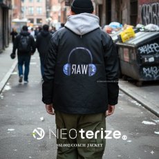 画像1: ネオテライズ NEOterize コーチジャケット 上着 綿混 コットン ジャケット メンズ 通年 バックプリント アウター SSL-002 (1)