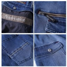 画像9: 作業着 作業服 ストレッチ スリム かっこいい おしゃれ デニム 春 夏 秋 冬 ジャケット カーゴパンツ ディノベーション dinnovation 22J013 22J014 (9)