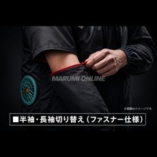 画像2: バートル BURTLE 作業服 作業着 2026春夏新作 エアークラフト AC2121 AC 2WAYジャケット 半袖 長袖 空調 作業服 単品 冷感 ローバック AIRCRAFT (2)