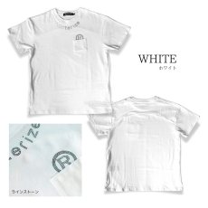 画像3: ネオテライズ 春夏 吸汗速乾 綿 コットン100 ラインストーン Tシャツ 半袖 おしゃれ かっこいい neoterize No.223 (3)