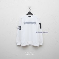 画像3: 【特価】メンズ ロゴスウェットシャツ ディノベーション 作業着 作業服 コットン 綿 トレーナー 長袖 おしゃれ かっこいい ライトウェイト dinnovation 23S001 (3)