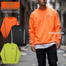 画像1: ユニバーサルオーバーオール プロフェッショナル 作業着 作業服 リフレクター 長袖 トレーナー スウェット 裏起毛  UN25332202 (1)