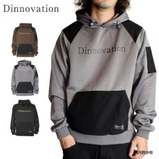 画像1: Dinnovation ディノベーション 26S012EX クリスプパーカー 長袖 メンズ ストレッチ プルオーバー フーディー リフレクター 作業着 ワークウェア (1)