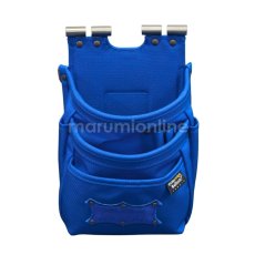 画像3: ニックス 腰道具 KNICKS BABLT-301DDX ブルー 青 背面チタン補強プレート入り 背折れ防止 チェーンタイプ コーデュラ バリスティック 3段腰袋 (3)