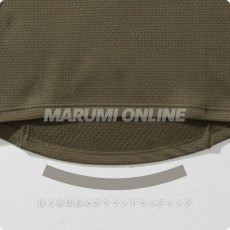 画像7: ボクラワークス 秋冬 防寒 裏ドットフリース長袖クルーネック インナー ストレッチ 加圧 コンプレッション 蓄熱 保温 (7)