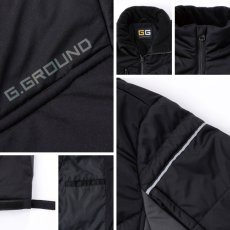画像5: 防寒 アウター メンズ 秋冬 中綿 ストレッチ 防風 撥水 軽量 作業着 作業服 かっこいい おしゃれ 桑和 ジーグラウンド 44603 (5)