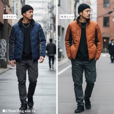 画像7: 防寒 アウター メンズ 秋冬 中綿 ストレッチ 防風 撥水 軽量 作業着 作業服 かっこいい おしゃれ 桑和 ジーグラウンド 44603 (7)