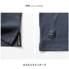 画像9: G.G ジージー 2024年秋冬新作 ワッフル生地 長袖 Tシャツ（胸ポケット付き）かっこいい おしゃれ 作業着 作業服(4475-52) ★GG24AW (9)