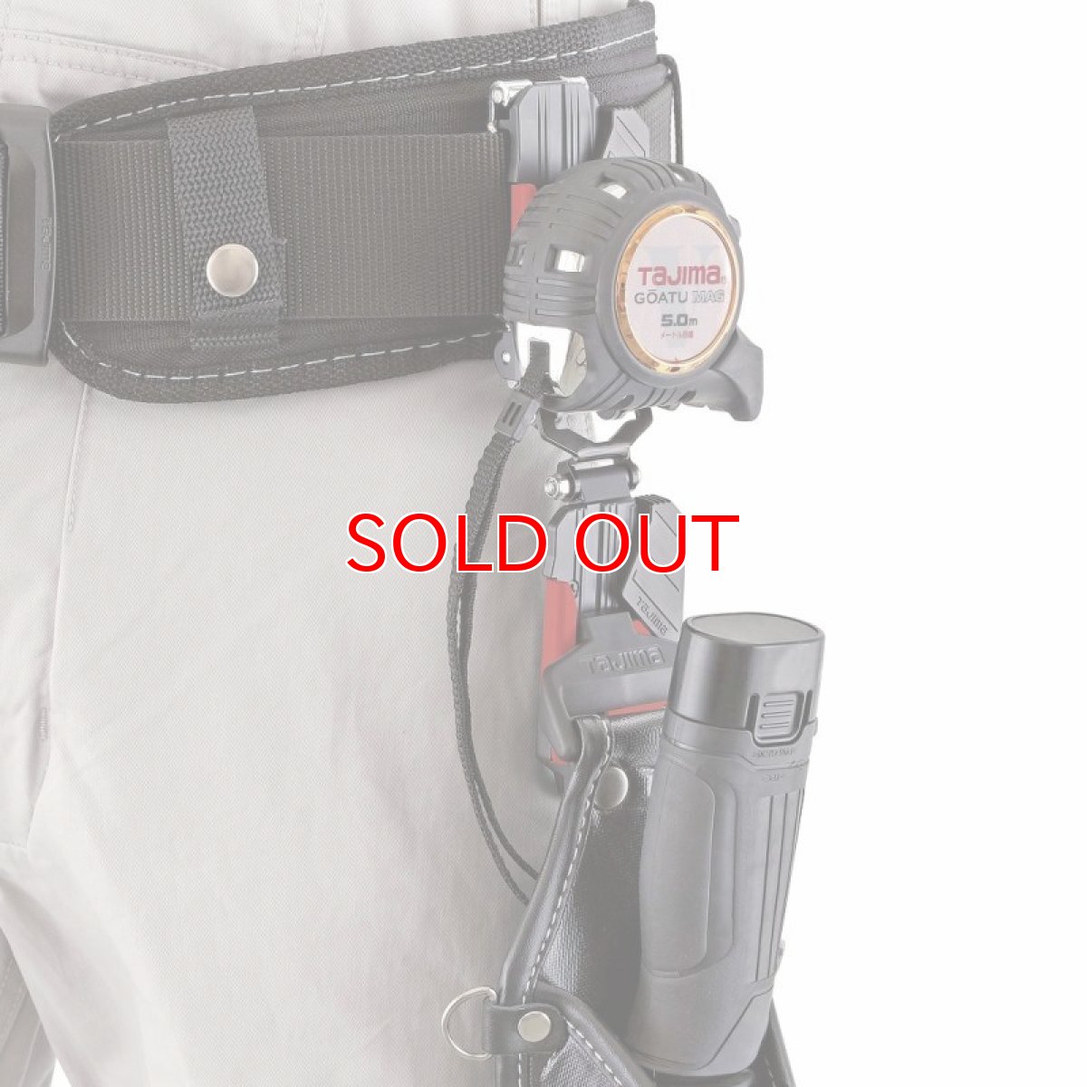 画像7: タジマ 限定 メタルセフ セフホルダー胴ベルト用 金属上下 右 2連 ブルー レッド グリーン ガンメタ 1個 【2連】 CP24 (7)