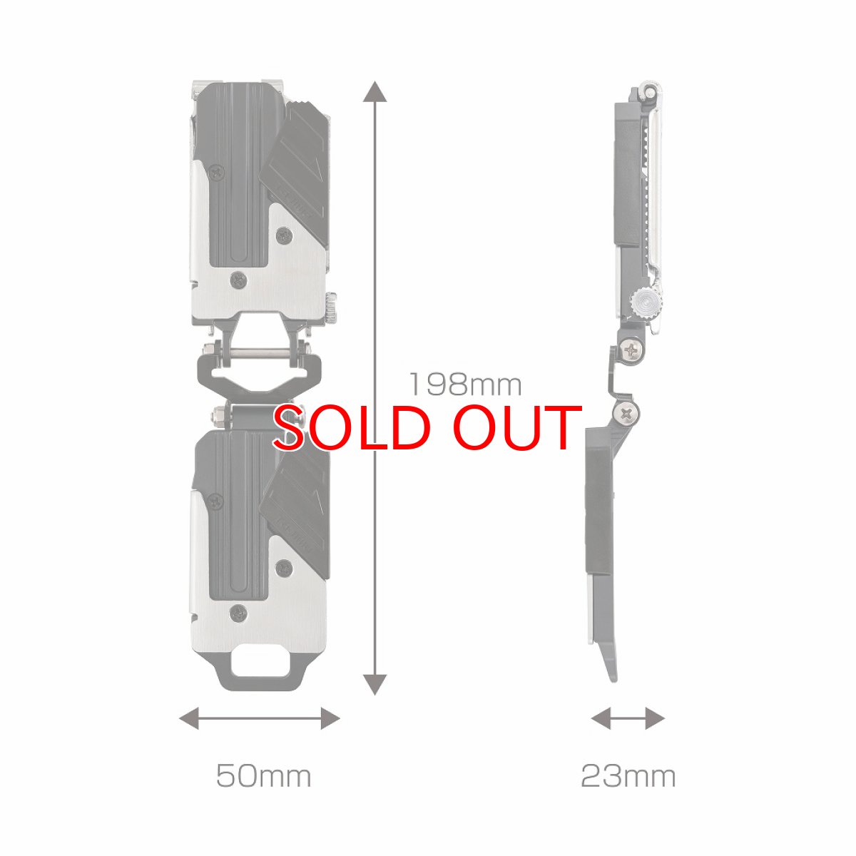画像6: タジマ 限定 メタルセフ セフホルダー胴ベルト用 金属上下 右 2連 ブルー レッド グリーン ガンメタ 1個 【2連】 CP24 (6)