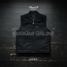 画像4: ダンディダッド 桑和 sowa メンズ 防寒ベスト ストレッチコットンダック 中綿ベスト かっこいい おしゃれ 作業着 作業服 dandydad 6484-06 (4)