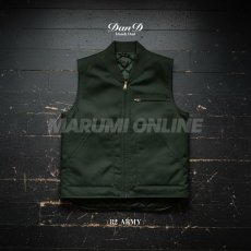 画像7: ダンディダッド 桑和 sowa メンズ 防寒ベスト ストレッチコットンダック 中綿ベスト かっこいい おしゃれ 作業着 作業服 dandydad 6484-06 (7)