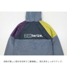 画像4: ネオテライズ NEOterize おしゃれ かっこいい 作業着 作業服 秋冬 ニットデニム ストレッチ 長袖 プルオーバー パーカー フーディ 8332 (4)