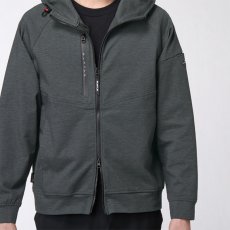 画像9: バートル BURTLE 2025 秋冬 ストレッチ コーデュラNYCOダブルフェイスジャージ 吸汗速乾 メンズ 作業着 作業服 フーディブルゾン 851 (9)