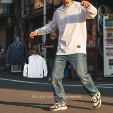 画像2: 桑和 G.G 8545-55 長袖トレーナー かっこいい おしゃれ 秋冬 メンズ ゲームシャツ ストレッチ 吸汗 吸水 裏起毛 (2)