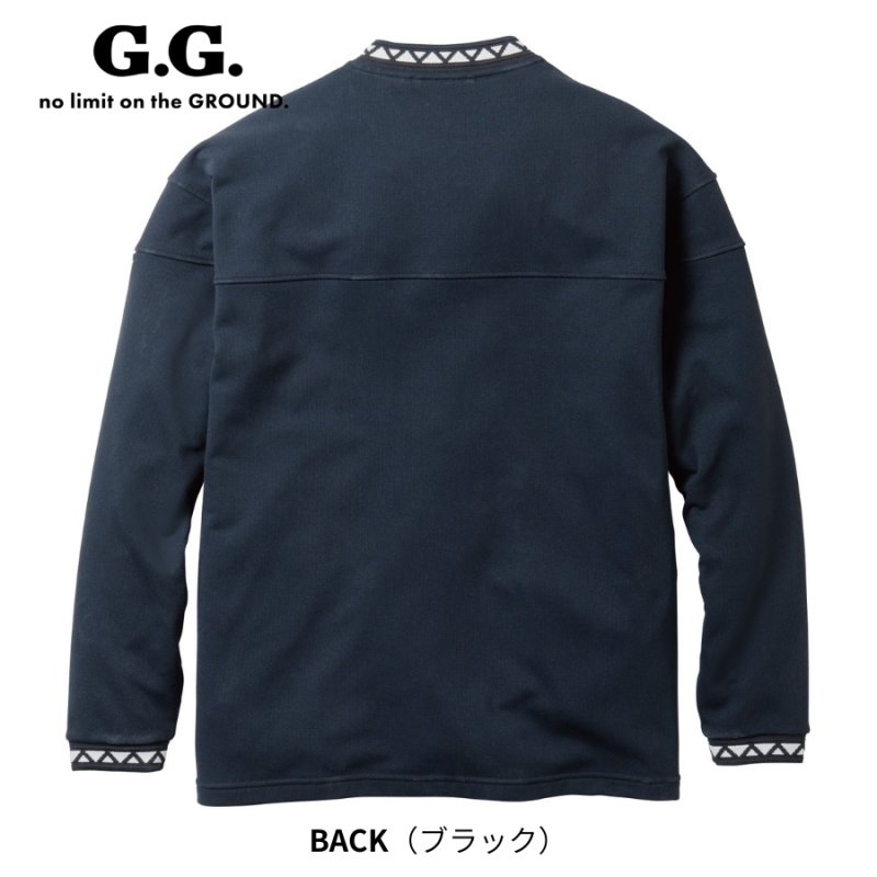 GLOBE パターン長袖トレーナー 桑和 G.G 8545-55 長袖トレーナー かっこいい おしゃれ 秋冬 メンズ