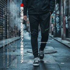 画像2: 秋冬 作業着 作業服 防風 パンツ 作業ズボン ストレッチ 暖かい 裏起毛 おしゃれ かっこいい ワークパンツ ジョガーパンツ 8922 (2)