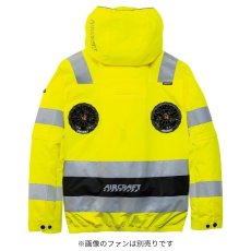 画像11: 2026年型バートル エアークラフト ハイバック AC2111 ハイビズ 高視認 Hi-Vis 長袖 半袖 2WAY フード付き 新型 BURTLE 空調作業服 空調 ウェア単品  (11)