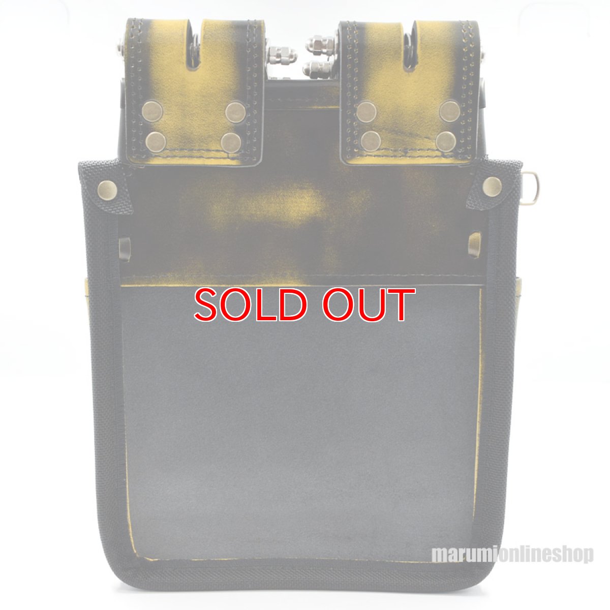 画像8: KNICKS ニックス ADV-301DDX (黄・イエロー) 底バリスティック補強 アドバンレザー ガラス革三段腰袋 腰道具 (8)