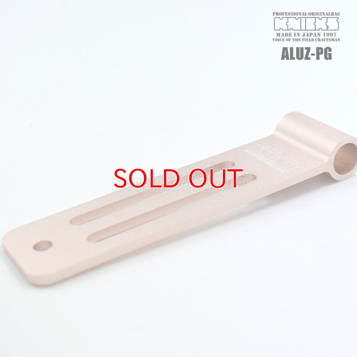 画像3: ニックス KNICKS アルミ一部削り出し シングルベルトループ ピンクゴールド ALUZ-PG (3)