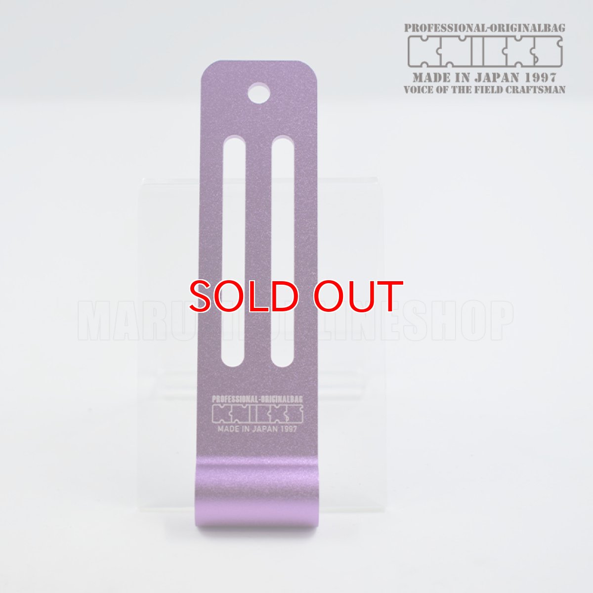 画像4: ニックス KNICKS アルミ一部削り出し シングルベルトループ ヴァイオレット ALUZ-V (4)