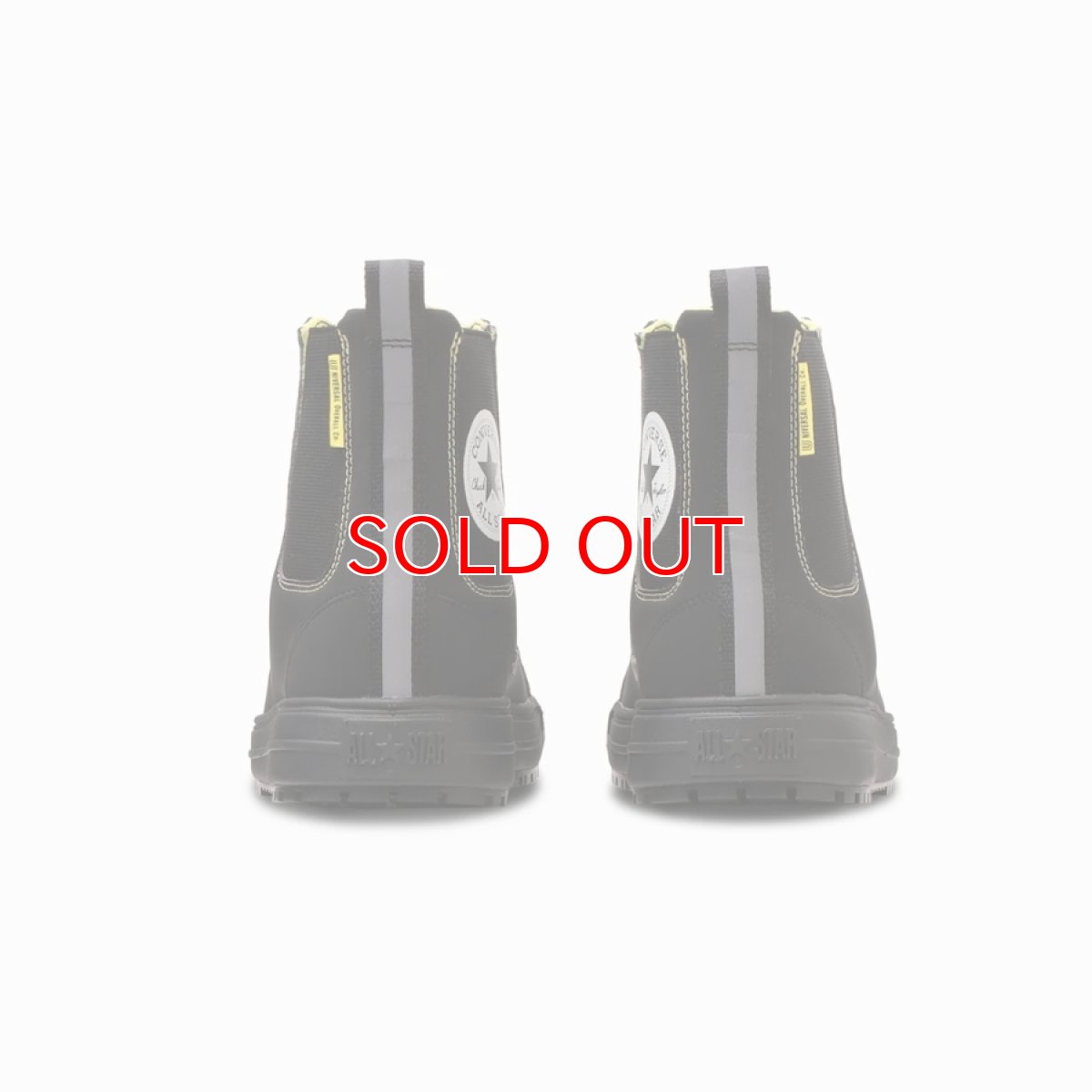 画像8: コンバース CPD オールスターPS サイドゴア HI ユニバーサルオーバーオール 安全靴 作業靴 ハイカット おしゃれ かっこいい (ブラック/イエロー) (8)