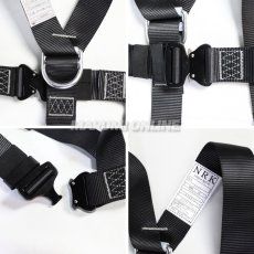 画像5: NRK フルハーネス AY-10-OT Y型ハーネス ワンタッチバックル 腿水平 フリーサイズ 使用可能質量130kg 墜落制止用器具適合 新規格 安全帯 椿モデル (5)