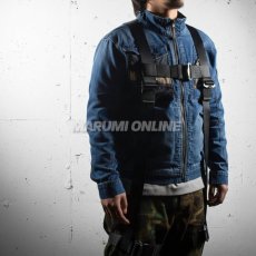 画像3: NRK フルハーネス AY-10 Y型ハーネス パススルーバックル 腿水平 フリーサイズ 使用可能質量130kg 墜落制止用器具適合 新規格 安全帯 椿モデル (3)