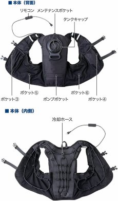 画像5: [10時までのご注文で即日出荷] 水冷ベスト アイスドウォーターベスト 水冷服 AZ-8150 アイトス TULTEX 水冷式ベスト 2023年春夏新作 (5)