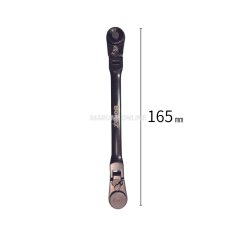 画像3: ラチェットレンチ Mサイズ 2in1 フレックス 切替レバー 薄い 1/4ビット 1/4ソケット 6.35mm 全長165mm BM-RW-M ボルテックス (3)
