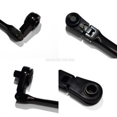 画像4: ラチェットレンチ Mサイズ 2in1 フレックス 切替レバー 薄い 1/4ビット 1/4ソケット 6.35mm 全長165mm BM-RW-M ボルテックス (4)