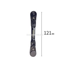 画像3: ラチェットレンチ Sサイズ 2in1 フレックス 切替レバー 薄い 1/4ビット 1/4ソケット 6.35mm 全長121mm BM-RW-S ボルテックス (3)