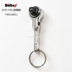 画像1: ラチェット 小型 持ち運び 携帯可能 キーホルダー ソケットタイプ 3/8dr 9.5mm ミニモ クイックリリース機能 BM-3/8DR-SO ボルテックス (1)