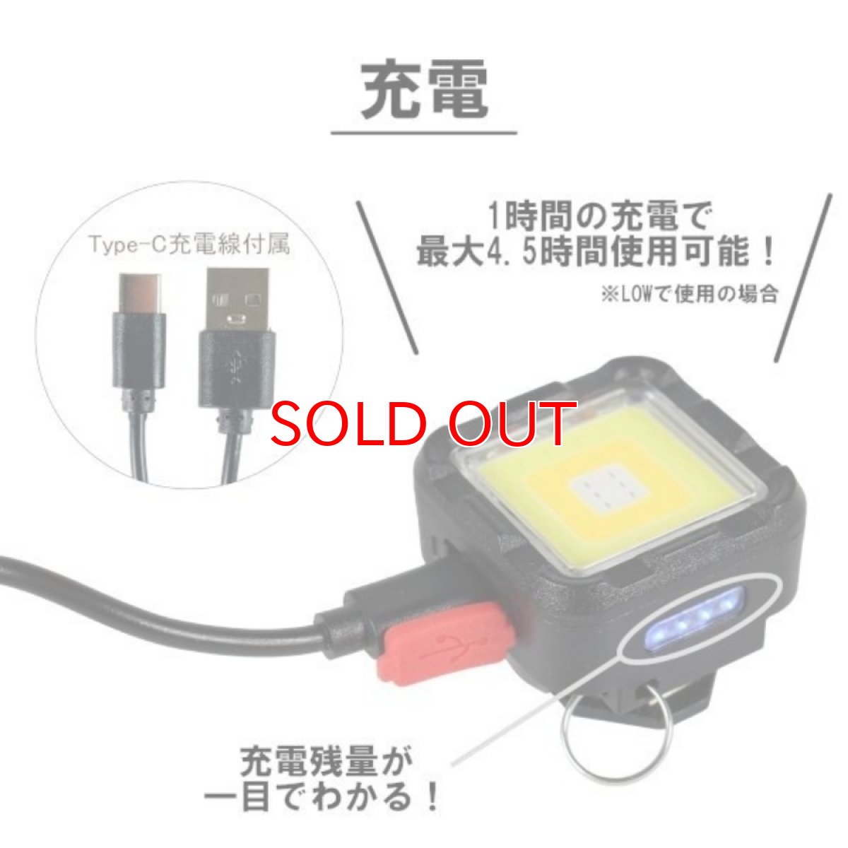 画像10: BIGMAN ビッグマン 【蓄光】 小型 LED ミニミニポケットライト充電式 キューブ マグネット クリップ タジマセフにも DIY BPML-EVO2 (10)